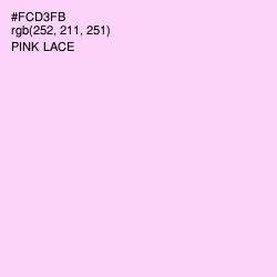 #FCD3FB - Pink Lace Color Image